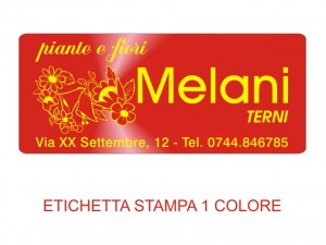 Etichette adesive per fioristi, fiorai e vivaisti (mm 60x25)  (cod.67G)
